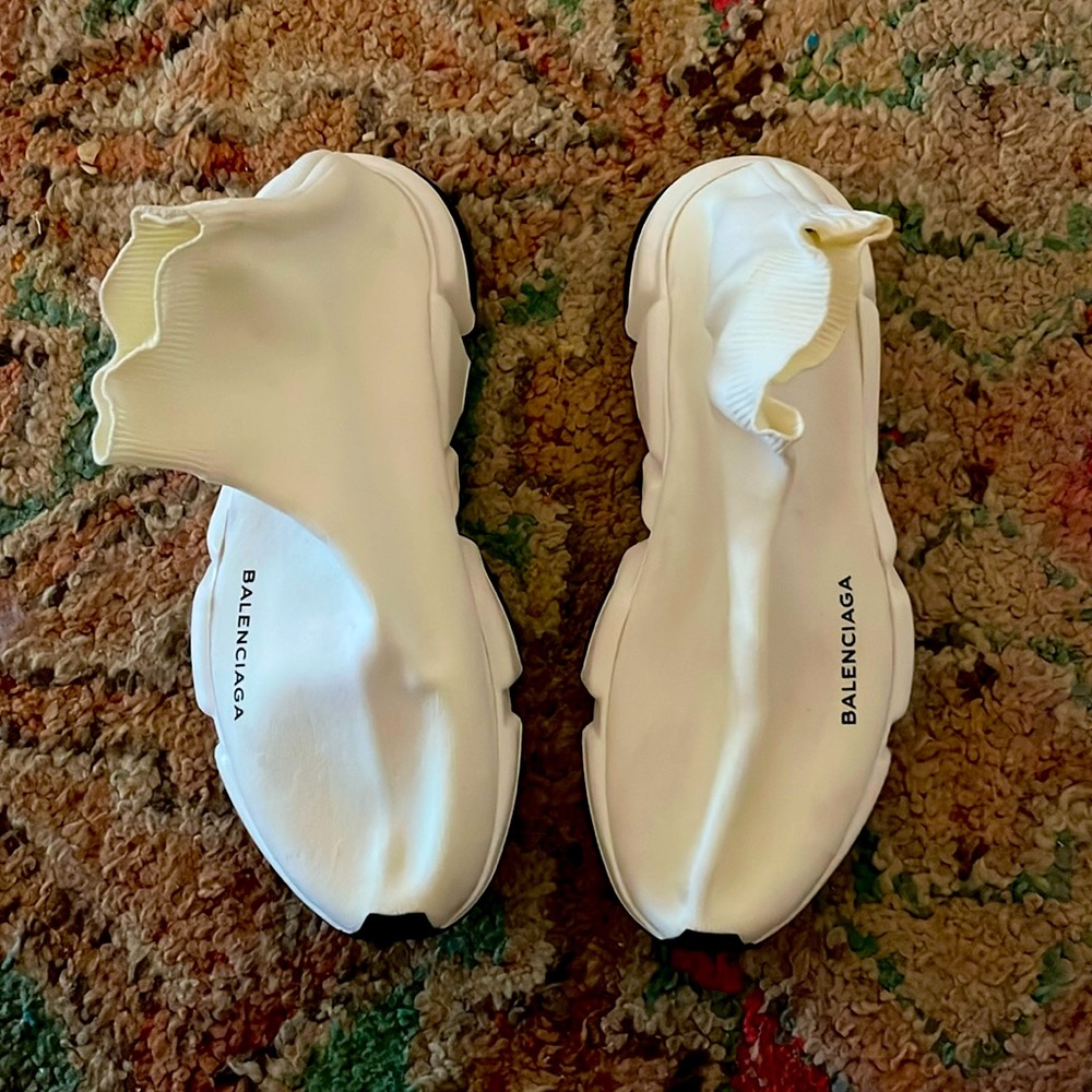 White balenciaga sneakers
